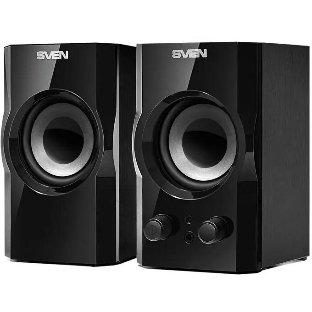 Акустическая система SVEN SPS-606, черный, акустическая система 2.0 (мощность 2x3 Вт(RMS))