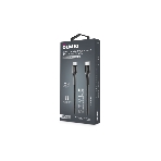 Кабель OLMIO STYLE, Type-C - Type-C, 60W, 1.2м, тканевая оплетка, черный, фото3