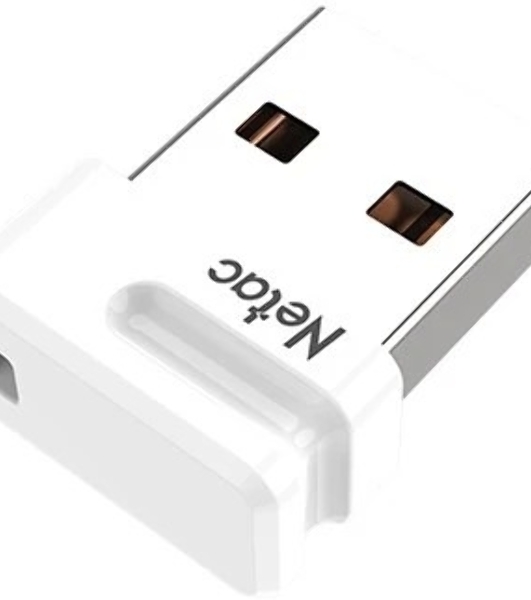 Флешка USB Netac U116 mini (NT03U116N-064G-32WH), 64Gb, USB 3.2, R/W 90/30, белый
