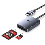 Кард-ридер Netac Flash WK12/серый/SD/SDHC/SDXC/microSD/microSDHC/microSDXC/USB 3.0 Type-C/пластик, фото8
