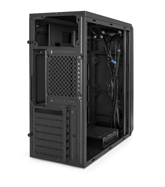 Компьютерный корпус Miditower ExeGate XP-332UC-UNS500 (ATX, БП UNS500 с вент. 12см, 2хUSB 3.0/1хTypeC, аудио, черный)