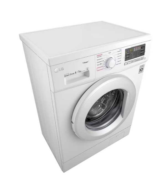 Стиральная машина LG F1296CDS0X белый, загрузка фронтальная 6 кг, 1200 об/мин, класс B