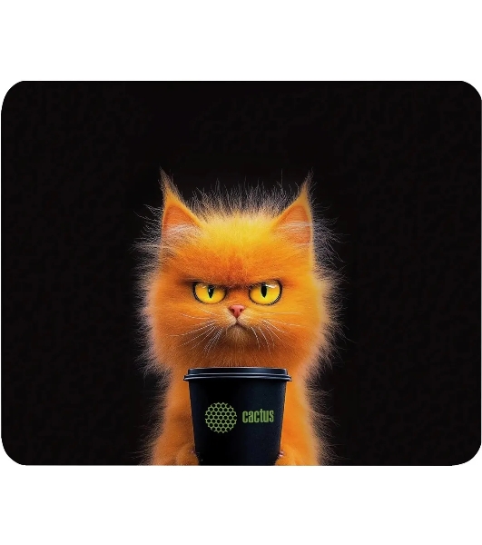 Коврик для мыши Cactus Red Cat 220x180x2мм (CS-MP-P11XS)