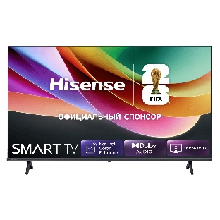 Телевизор Hisense 40' 40A4S черный , FullHD, 1920x1080 Smart TV,