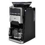 Кофеварка капельная со встроенной кофемолкой BQ CM3002 черный-стальной, исп. кофе - зерновой/молотый, 1.5 л, 1400 Вт, фото 1