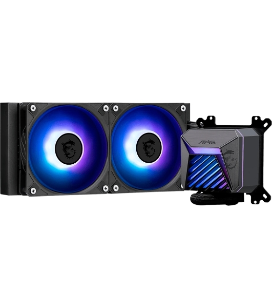 Система жидкостного охлаждения MSI MAG CORELIQUID A15 240 черный 120мм алюминий+медь 2050rpm 28.7db 4-pin
