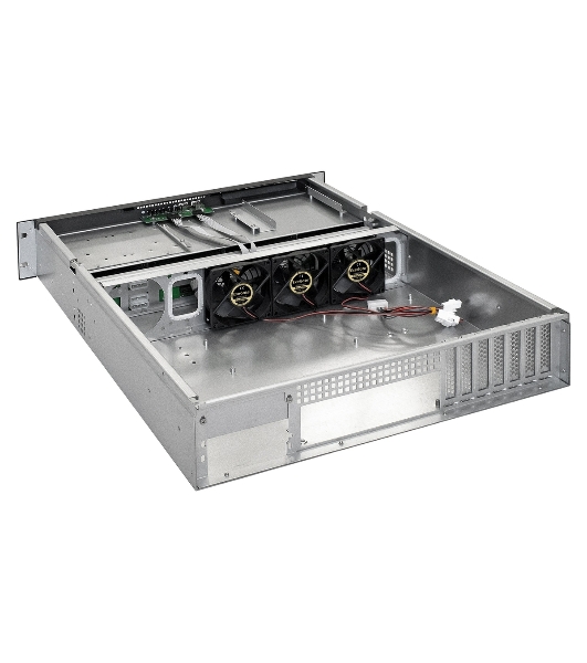 Серверный корпус ExeGate Pro 2U550-HS08 RM 19', высота 2U, глубина 550, без БП, 8xHotSwap, USB
