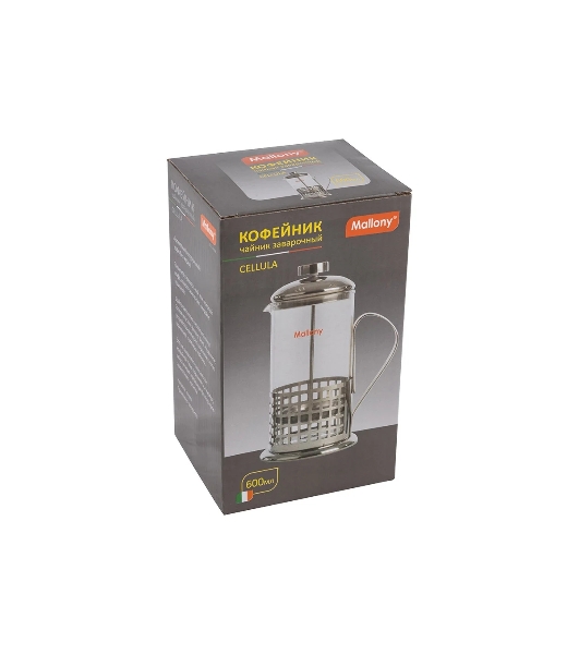 Френч-пресс MALLONY B511-600ML 'Клетка' сталь