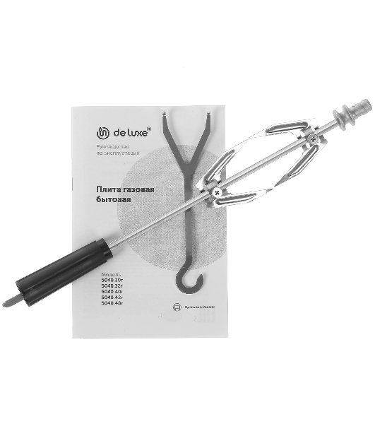 Газовая плита Deluxe 5040.40г(кр) ЧР-017