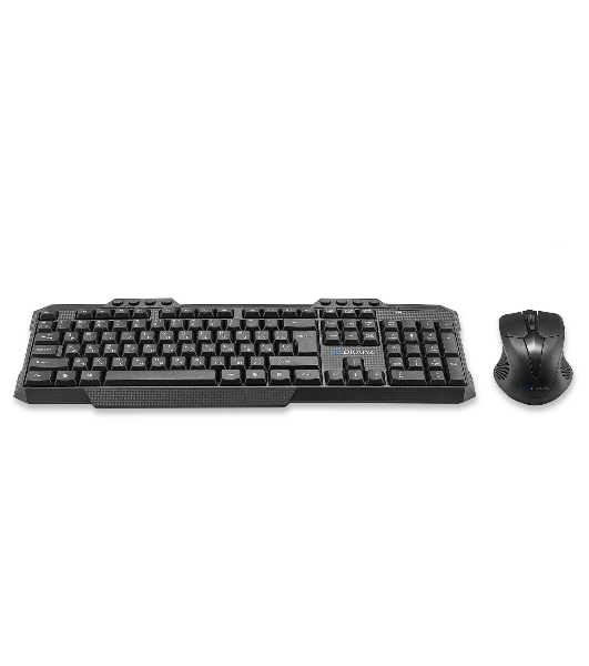 Комплект клавиатура+мышь Oklick 205MK беспроводной, USB, 1600 DPI, чёрный