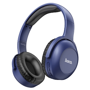 Беспроводные/проводные наушники Hoco W33 синий, полноразмерные, Bluetooth + проводной, складная конструкция, до 10 ч.