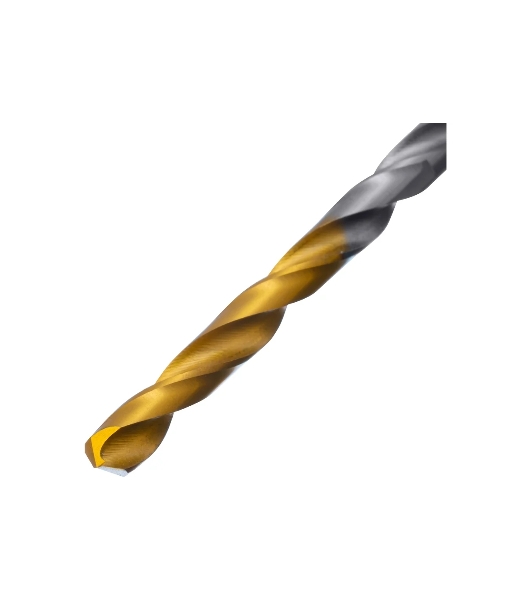 Сверло спиральное по металлу Denzel 4 x 75мм, Р6М5, Golden Tip