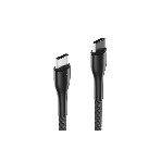 Кабель OLMIO STYLE, Type-C - Type-C, 60W, 1.2м, тканевая оплетка, черный, фото5