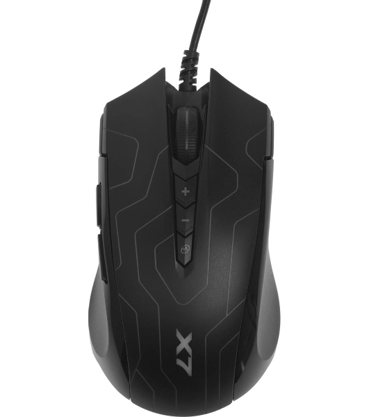 Мышь проводная A4Tech X89 Maze черный, 2400 dpi, USB, кнопки - 8