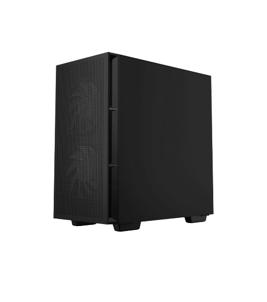 Компьютерный корпус Deepcool CH360 без БП, боковое окно (закаленное стекло), 2x140мм ARGb LED вентилятор спереди и 1x120мм ARGb LED вентилятор сзади, черный, mATX