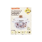 Кастрюля Appetite 1RD201М Roses с крышкой, эмалированная сталь, цилиндрическая 4 л, фото4
