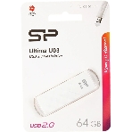Флешка USB Silicon Power USB 64Gb Ultima U03 SP064Gb,UF2U03V1W USB 2.0, белый, фото3