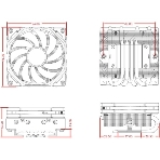 Кулер для процессора ID-COOLING IS-40-XT черный 92мм алюминий/медь 2800rpm 35.2db 4-pin 95W 47мм, фото9