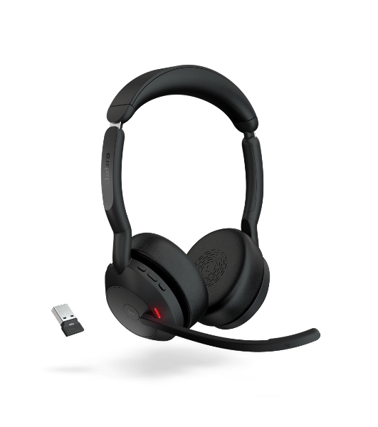 Гарнитура Jabra Evolve2 55 чёрный, беспроводная, Bluetooth, до 16 ч