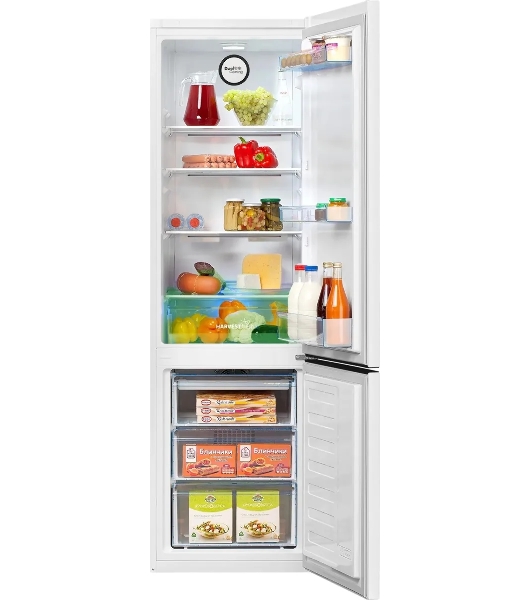 Холодильник Beko B3R0CNK312HW белый двухкамерный 200/76л морозилка снизу, No Frost