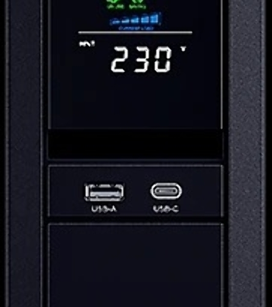 Источник бесперебойного питания Cyberpower CP1350EPFCLCD Line-Interactive 1350VA/810W USB/RS-232/RJ11/45 (6 EURO)