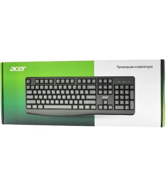 Клавиатура проводная Acer OKW301 (ZL.KBDCC.01A), USB, черный