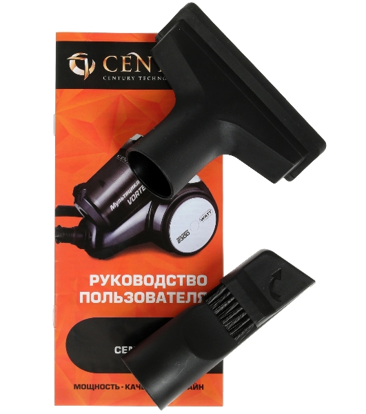 Пылесос Centek CT-2524 черный/серый, 420/2300 Вт, уборка сухая, пылесборник контейнер 2 л