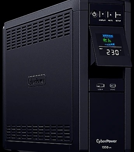 Источник бесперебойного питания Cyberpower CP1350EPFCLCD Line-Interactive 1350VA/810W USB/RS-232/RJ11/45 (6 EURO)