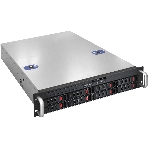 Серверный корпус ExeGate Pro 2U550-HS08 RM 19', высота 2U, глубина 550, без БП, 8xHotSwap, USB, фото 1