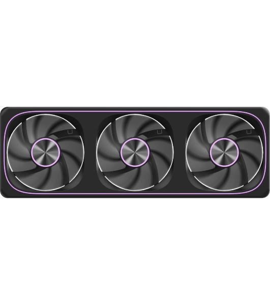 Вентилятор для корпуса Formula V Line AIR FUSION 3 BK REVERSE, 360x120x28мм, ARBG 3pin + PWM 4pin, 500-1800 RPM, 37.83 DBA MAX, HYDRO BEARING