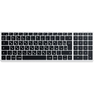 Клавиатура беспроводная Satechi Slim X2 Bluetooth Backlit Keyboard, Bluetooth, Серебристый ST-BTSX2S-RU