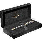 Ручка шариковая Parker Sonnet Grey Core GT (2213679) M, черные чернила, подарочная коробка, фото 1