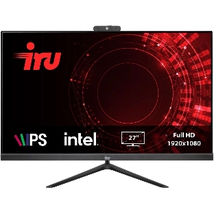 Моноблок IRU Office 27IH5P 27' Full HD i5 11400 (2.6) 8Gb SSD 512Gb UHDG 730 Free DOS GbitEth WiFi BT 120W Cam черный 1920x1080