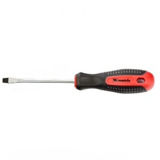 Отвертка Matrix fusion 11423 sl6.0х100 мм crv 3х компонентная рукоятка ''anti slip''
