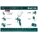 Краскопульт пневматический KRAFTOOL AirFlat LVLP c верхним бачком, 1.4мм, фото2