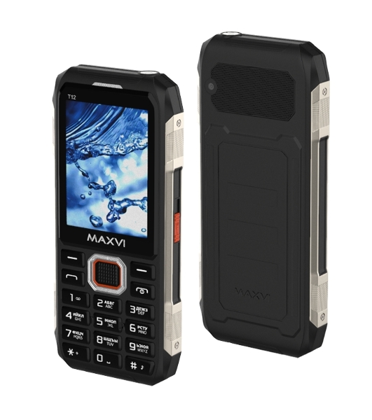 Мобильный телефон Maxvi T12 черный