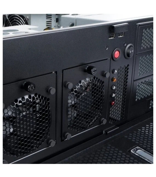 Компьютерный корпус InWin IW-R400-01N/USB3.0*2/Rear fan 8025мм 4200RPM*2/Front fan 8025мм 4200RPM*2/Front door/Air filter for front door