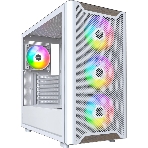 Компьютерный корпус Montech XR Wood белый без БП ATX 3x120мм 2xUSB3.0 audio bott PSU, фото 1