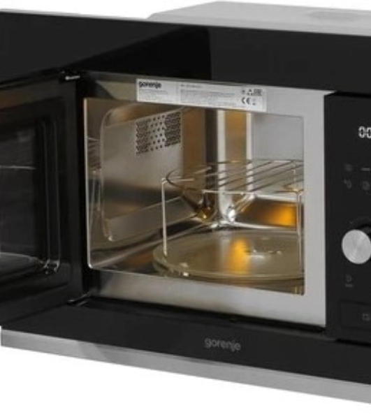 Встраиваемая микроволновая печь GORENJE BMX201AG1BG Электронное управление, черный, объем: 20 л