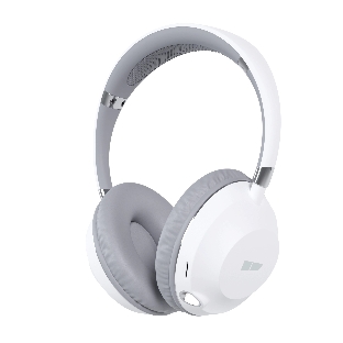 Беспроводные/проводные наушники More Choice HW34S белый/серый, накладные, Bluetooth + проводной, сенсорное управление, до 4 ч