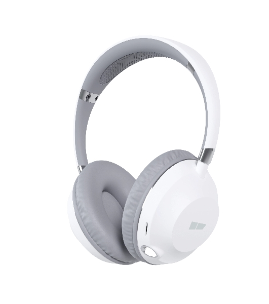 Беспроводные/проводные наушники More Choice HW34S белый/серый, накладные, Bluetooth + проводной, сенсорное управление, до 4 ч