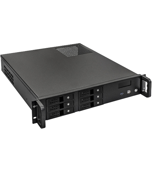 Серверный корпус ExeGate Pro 2U480-HS06 (RM 19', высота 2U, глубина 480, БП 1100ADS, 6xHotSwap, USB)