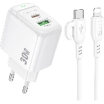 Сетевое зарядное устройство BOROFONE (6941991113888) BAS45Aai 2USB 3.0A PD 30W QC3.0, фото 1