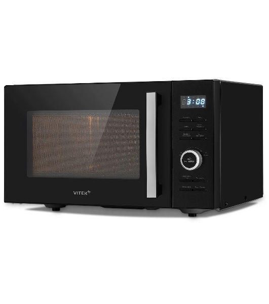Микроволновая печь Vitek VT-MW1725 черный, 25 л, 900 Вт, переключатели - кнопки, поворотный механизм