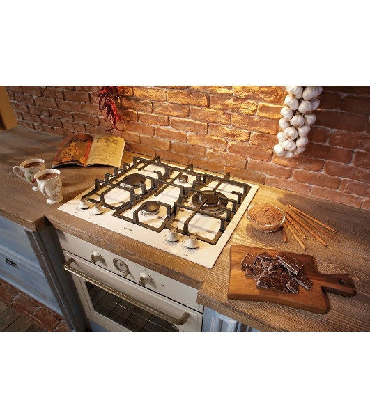 Газовая варочная панель Gorenje GW6D42CLI слоновая кость