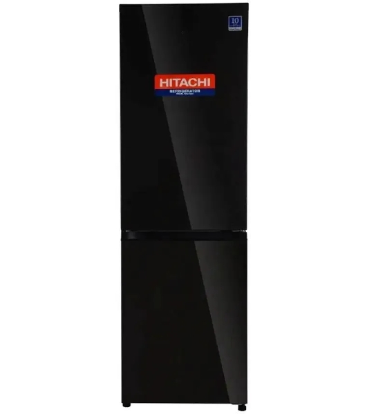 Холодильник Hitachi R-B410PUC6 BBK черный двухкамерный 215/105л морозилка снизу, No Frost