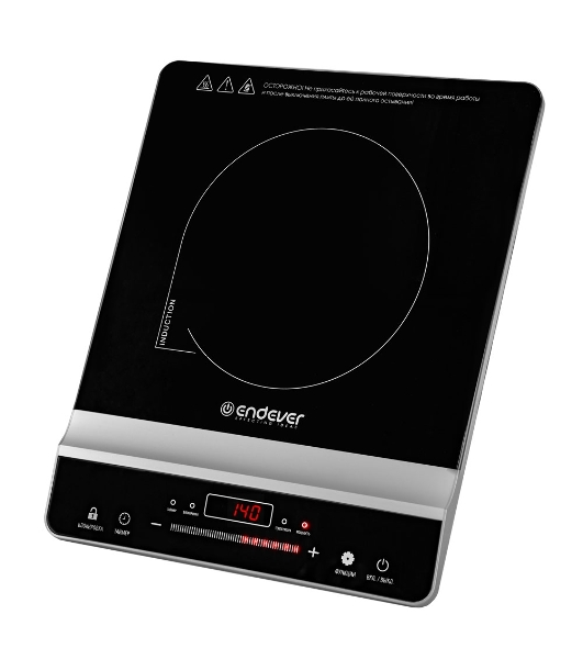 Плитка электрическая индукционного типа Endever Skyline IP-65, черный, мощность 1800 Вт, диаметр посуды 12-26 см, 10 режимов мощности, 5 шт/уп