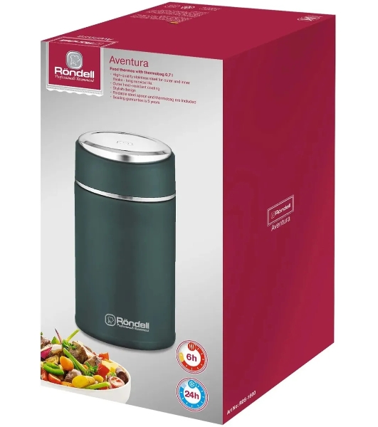 Термос для еды с сумкой Rondell RDS-1660 Aventura 0,7 л