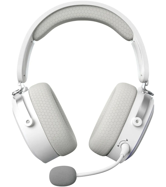 Беспроводные/проводные наушники GMNG GG-HS405W белый, полноразмерные, Bluetooth + радиоканал + проводной, до 40 ч