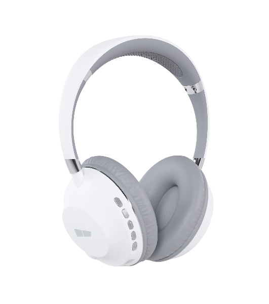 Беспроводные/проводные наушники More Choice HW34S белый/серый, накладные, Bluetooth + проводной, сенсорное управление, до 4 ч